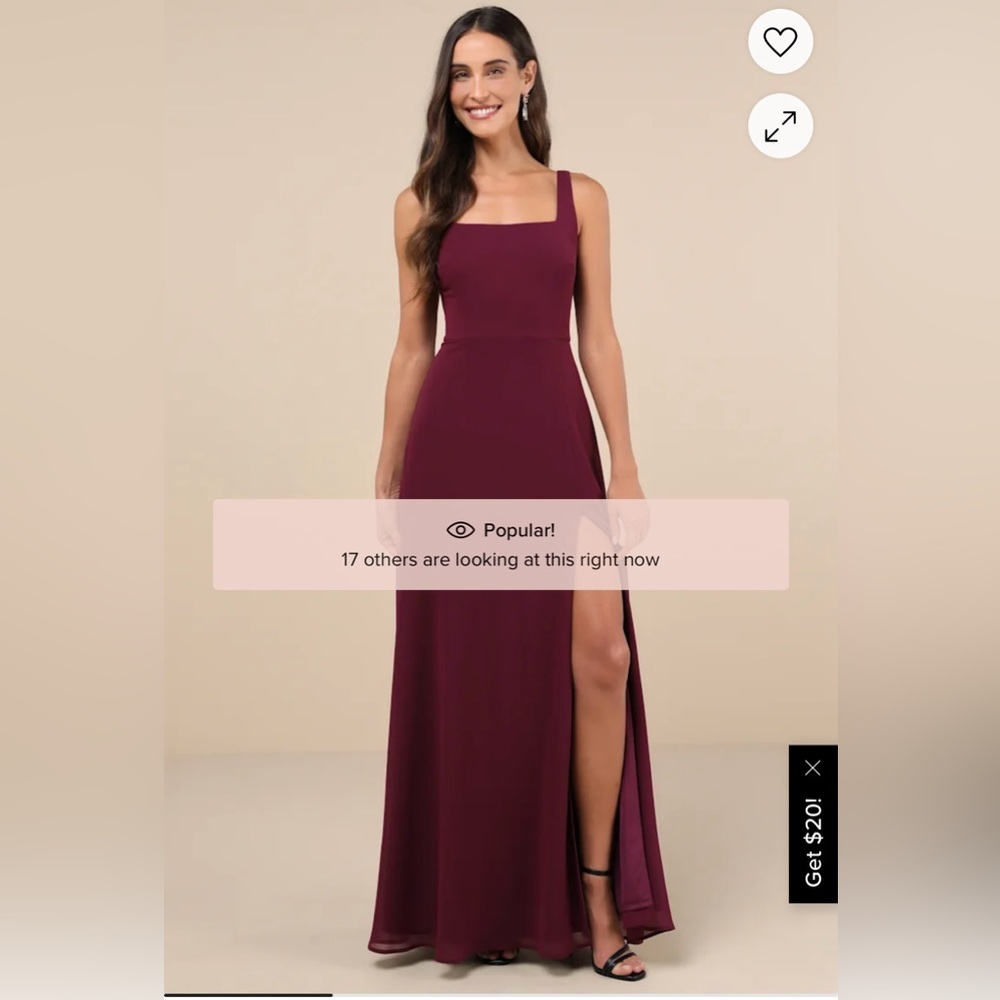NEW Lulu’s Plum purple Sleeveless Maxi Dress! M
